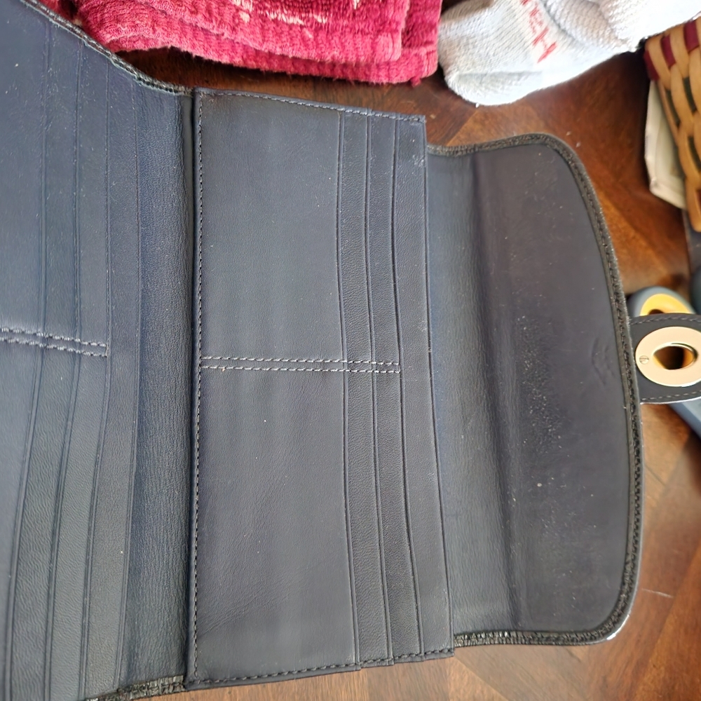 Coach Leather Checkbook Wallet